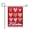 Be My Valentine Small Plaid &#x26; Heart Garden Flag
